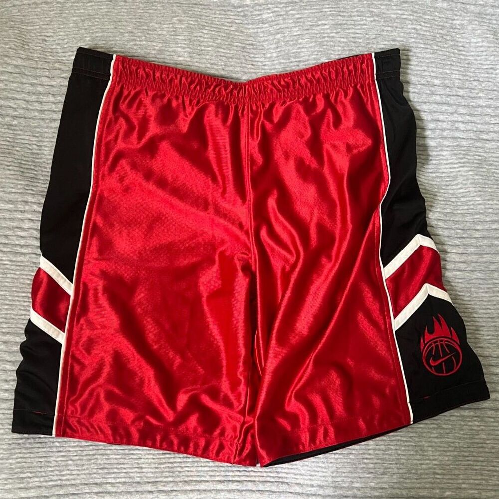 Red and Black Nike Reversible Basketball Shorts